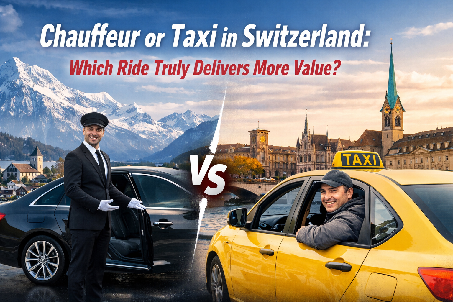 Chauffeur or Taxi in Switzerland: Which Ride Truly Delivers More Value?