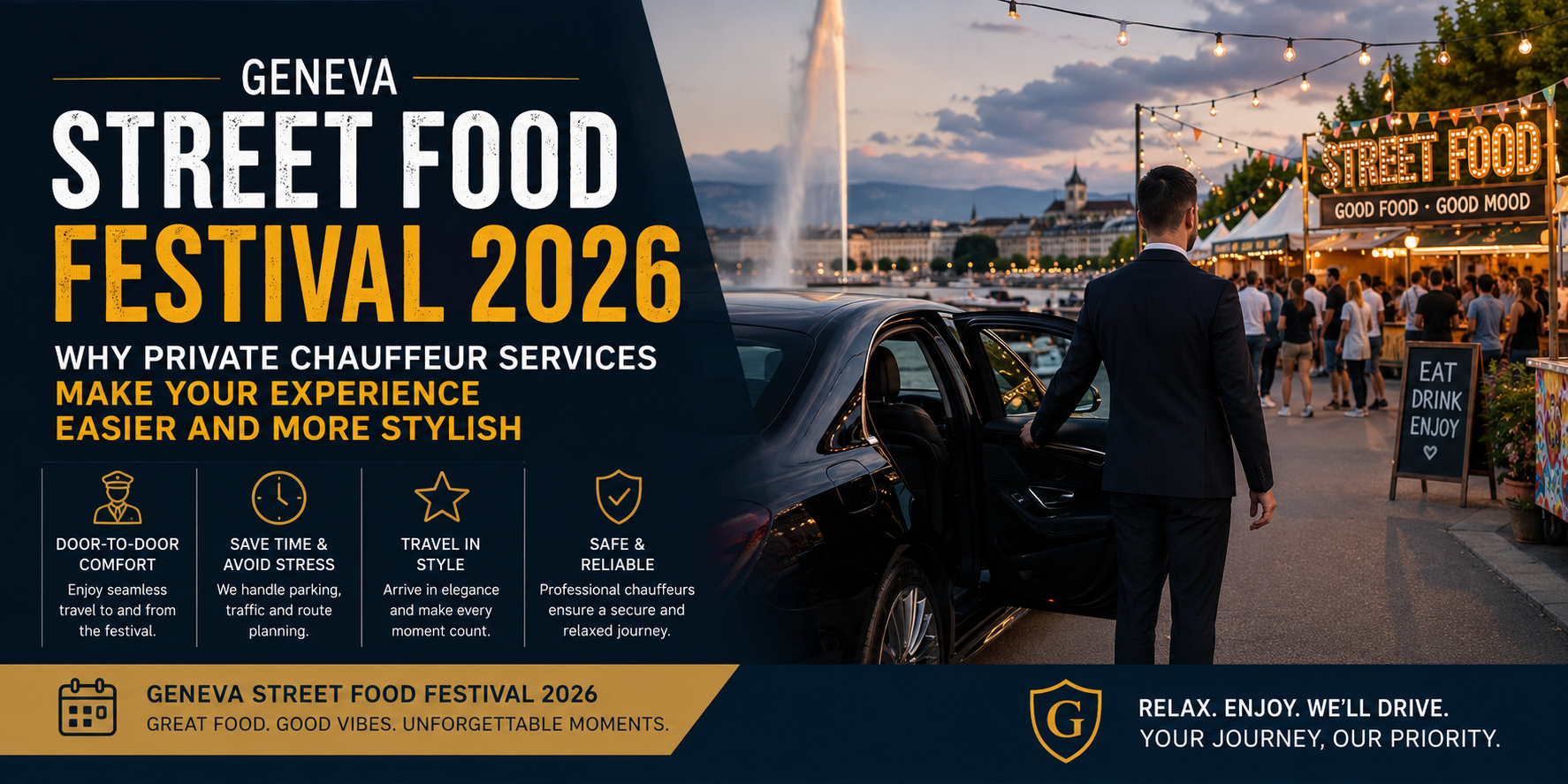 Geneva Street Food Festival 2026: Why Private Chauffeur Services Make Your Experience Easier and More Stylish